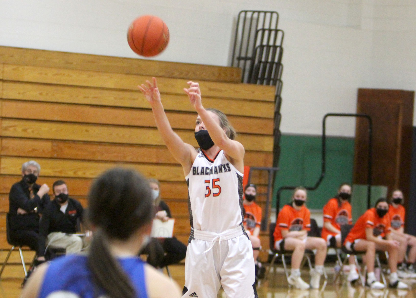 Cameron at Bloomer girls basketball 2-2-21